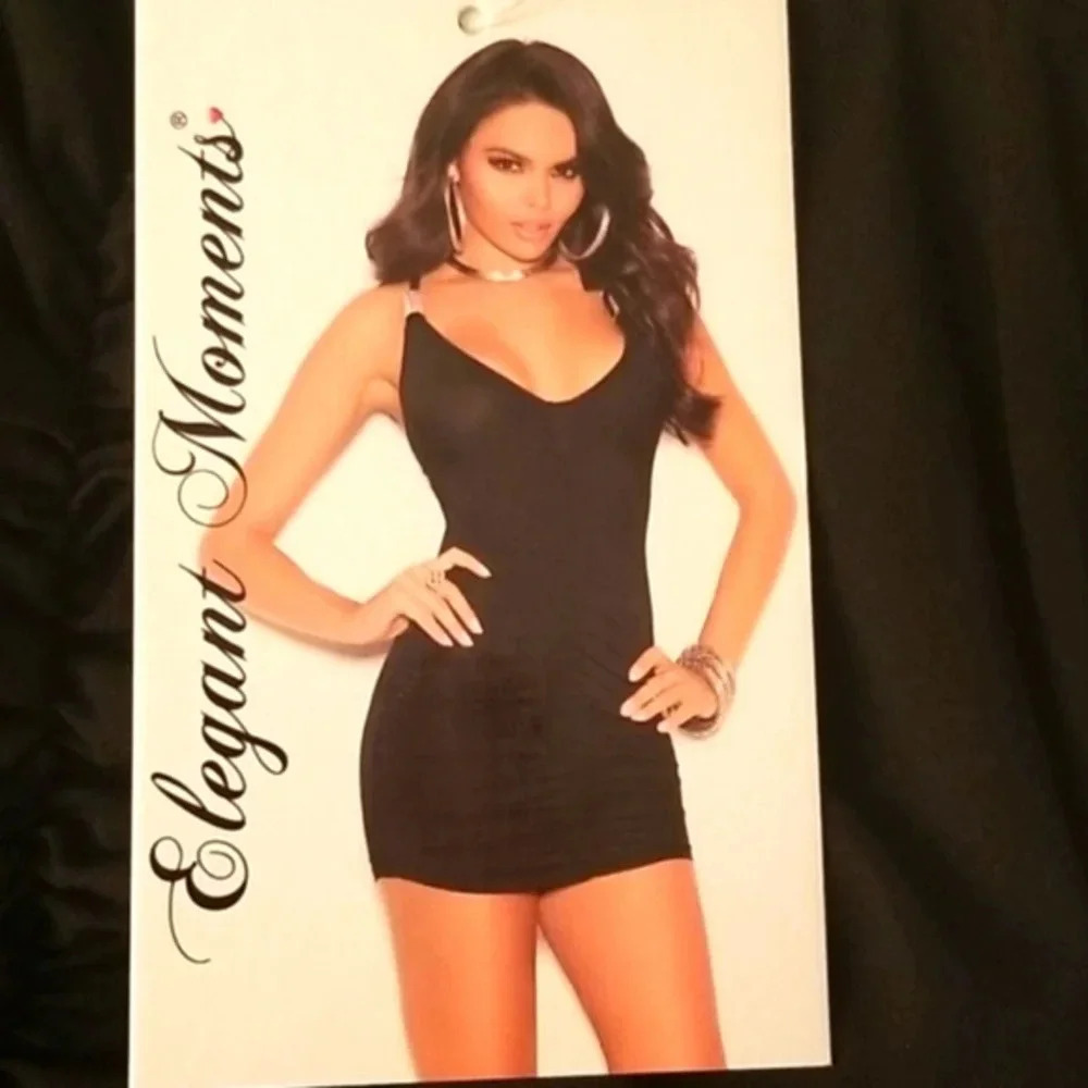NWT Elegant Moments Sexy short black dress